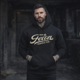 Felon Supply Co. Retro Vintage Script Pullover Hoodie