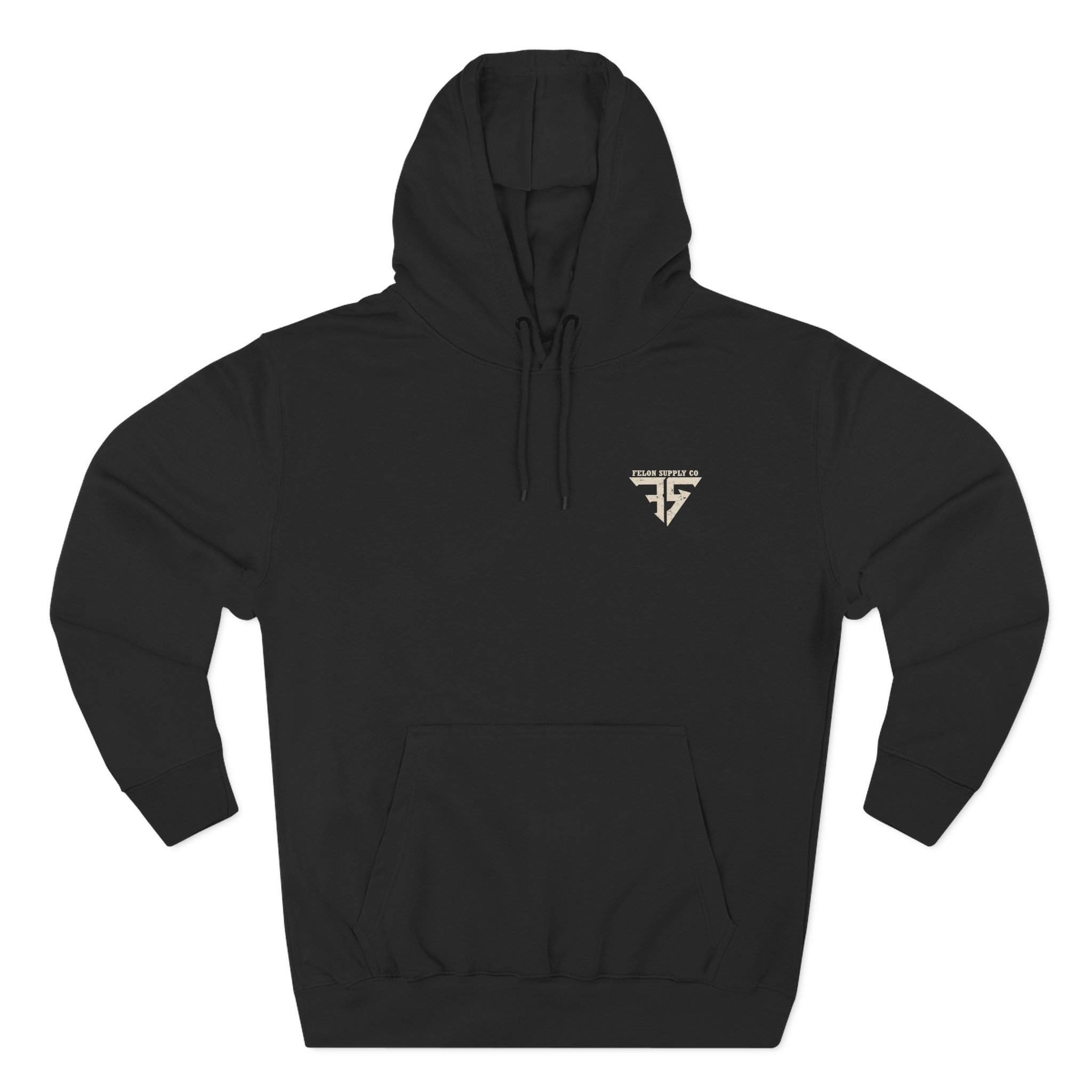 Red White & Blue Collar Broke Hoodie | Every Dollar Earned | Felon Supply Co - Image 2