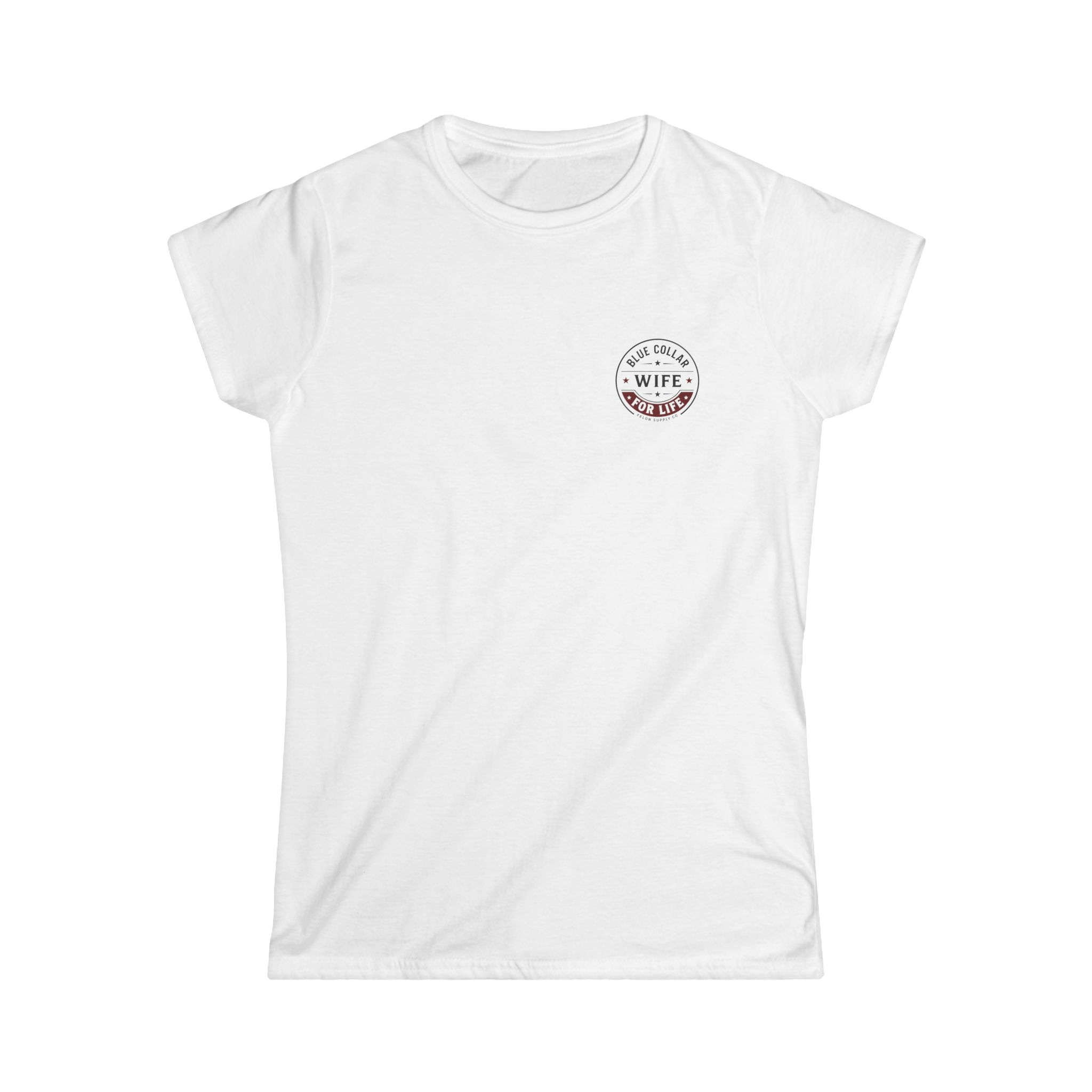 Blue Collar Wife For Life T-Shirt | Patriotic Pin-Up Tee | Felon Supply Co - Image 4