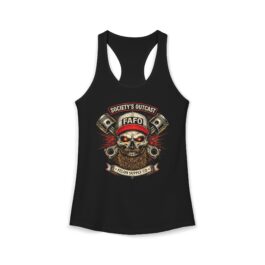 Society’s Outcast FAFO Blue Collar Women’s Tank Top | Mechanic | Felon Supply Co