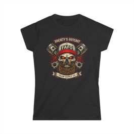 Society’s Outcast FAFO Blue Collar Women’s T-Shirt | Mechanic Tee | Felon Supply Co