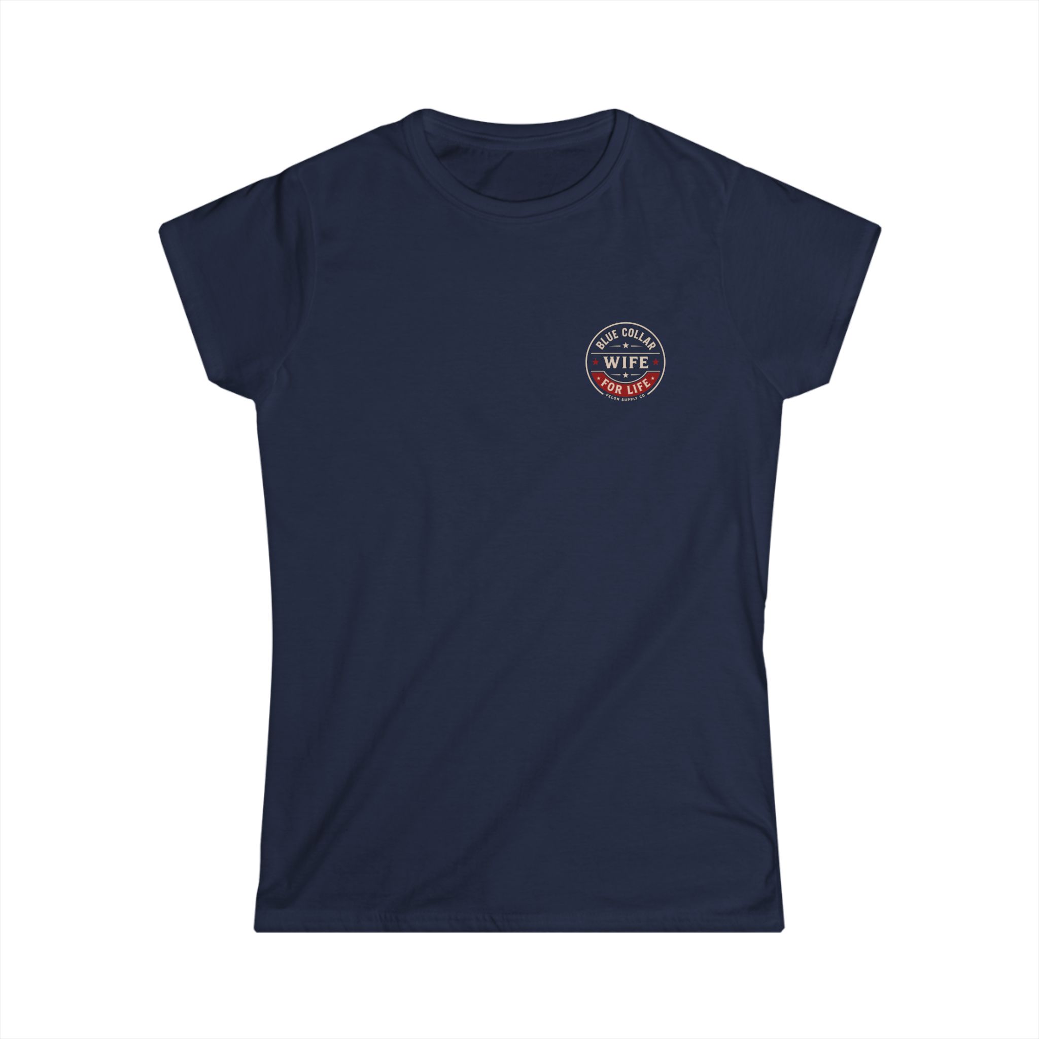 Blue Collar Wife For Life T-Shirt | Patriotic Pin-Up Tee | Felon Supply Co - Image 7