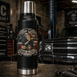 Blue Collar Wife for Life Decal | Hard Hat Sticker | Felon Supply Co